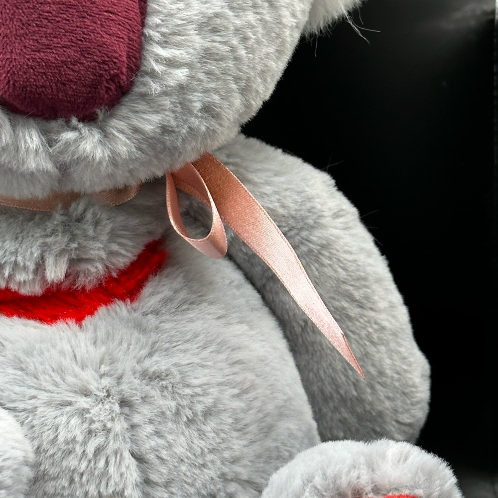 Koala Bear Plush Gray Heart World’s Softest Plush Stuffed Animal 15” Red Hearts - Picture 12 of 16